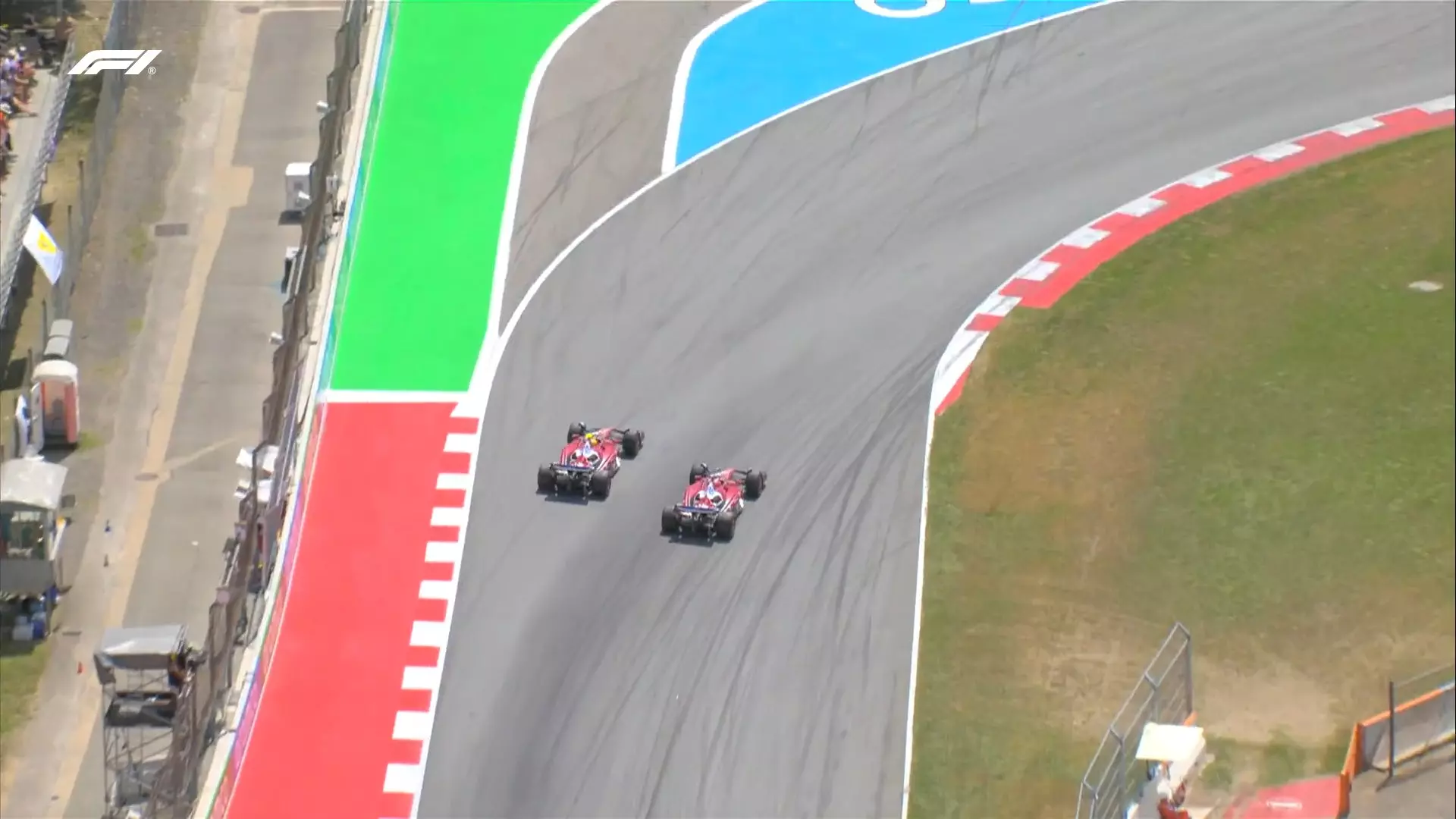 Lo swap delle due Ferrari nella gara in Spagna