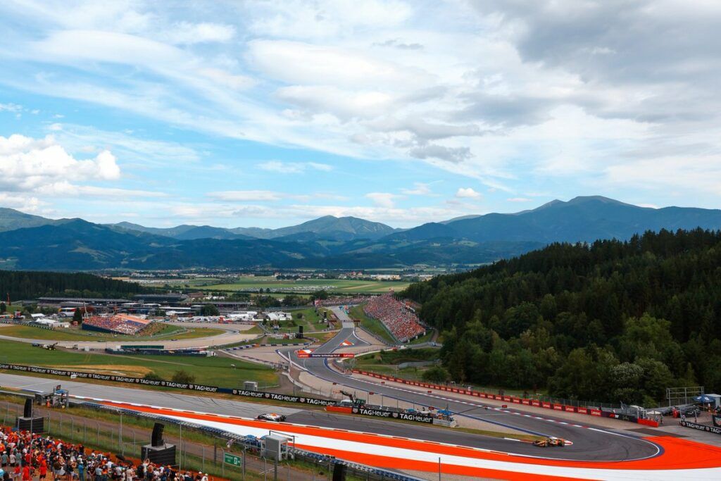 circuito austriaco durante le FP£ del GP d'Austria
