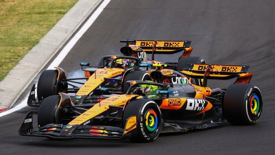 i due piloti McLaren arrivano vicino al contatto durante il GP di Ungheria