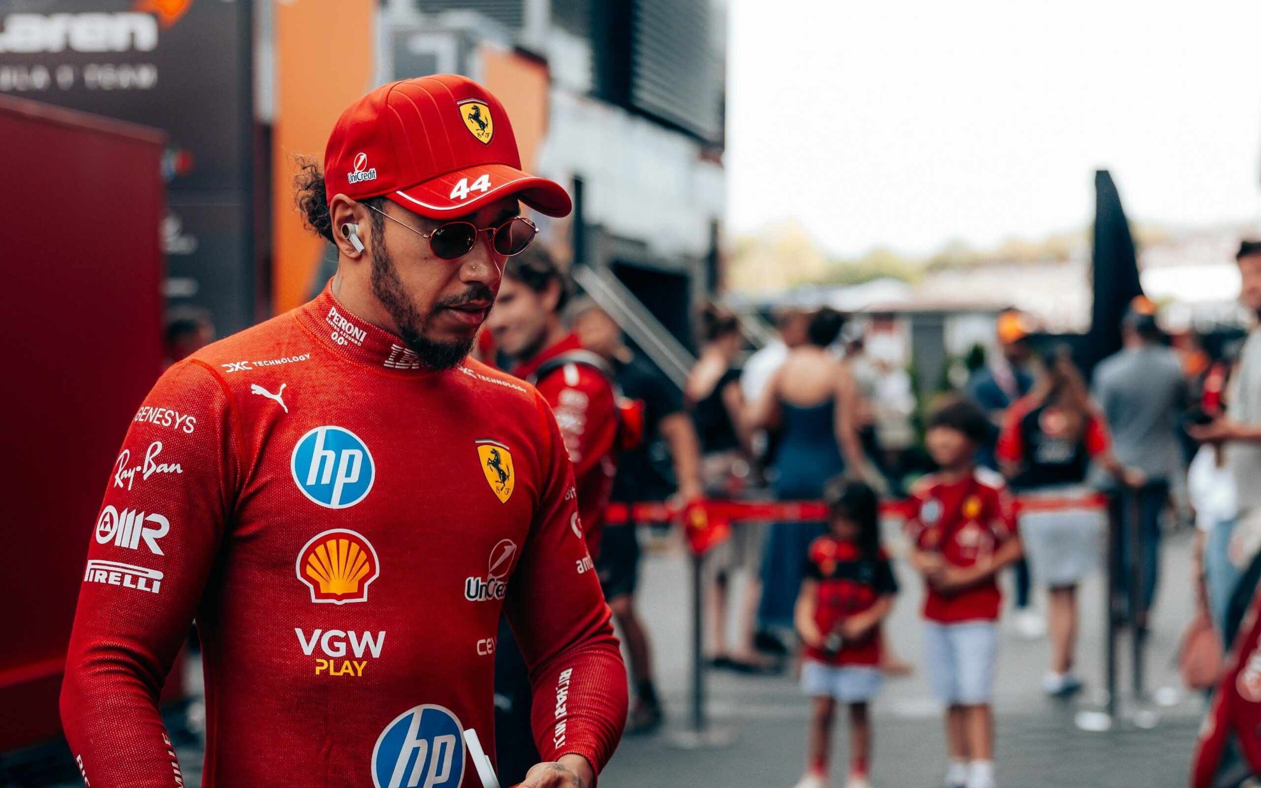 Hamilton durante il Gp di Ungheria