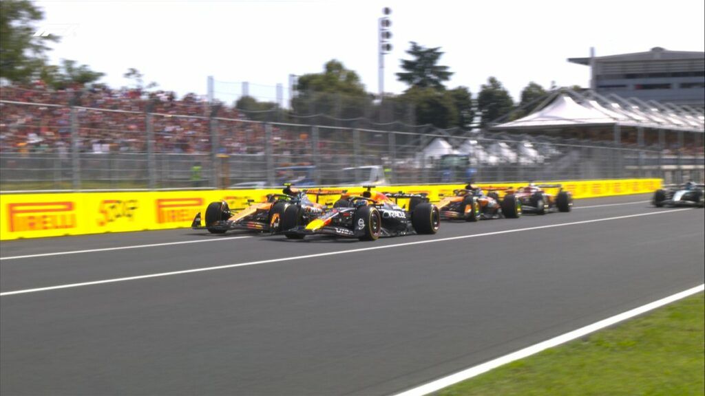 la partenza del GP d'Italia