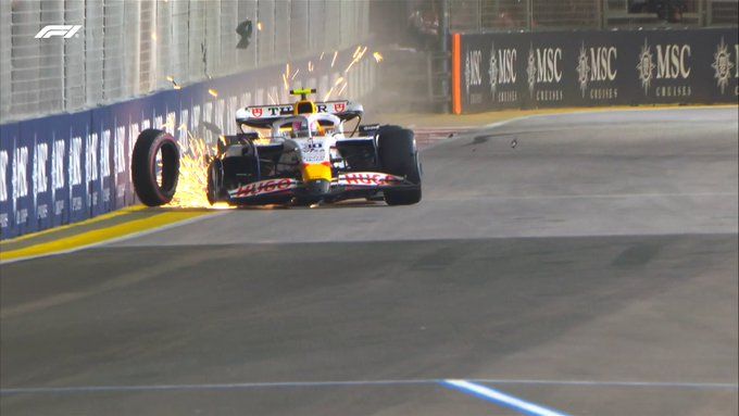 A Singapore ecco la seconda bandiera rossa delle FP2