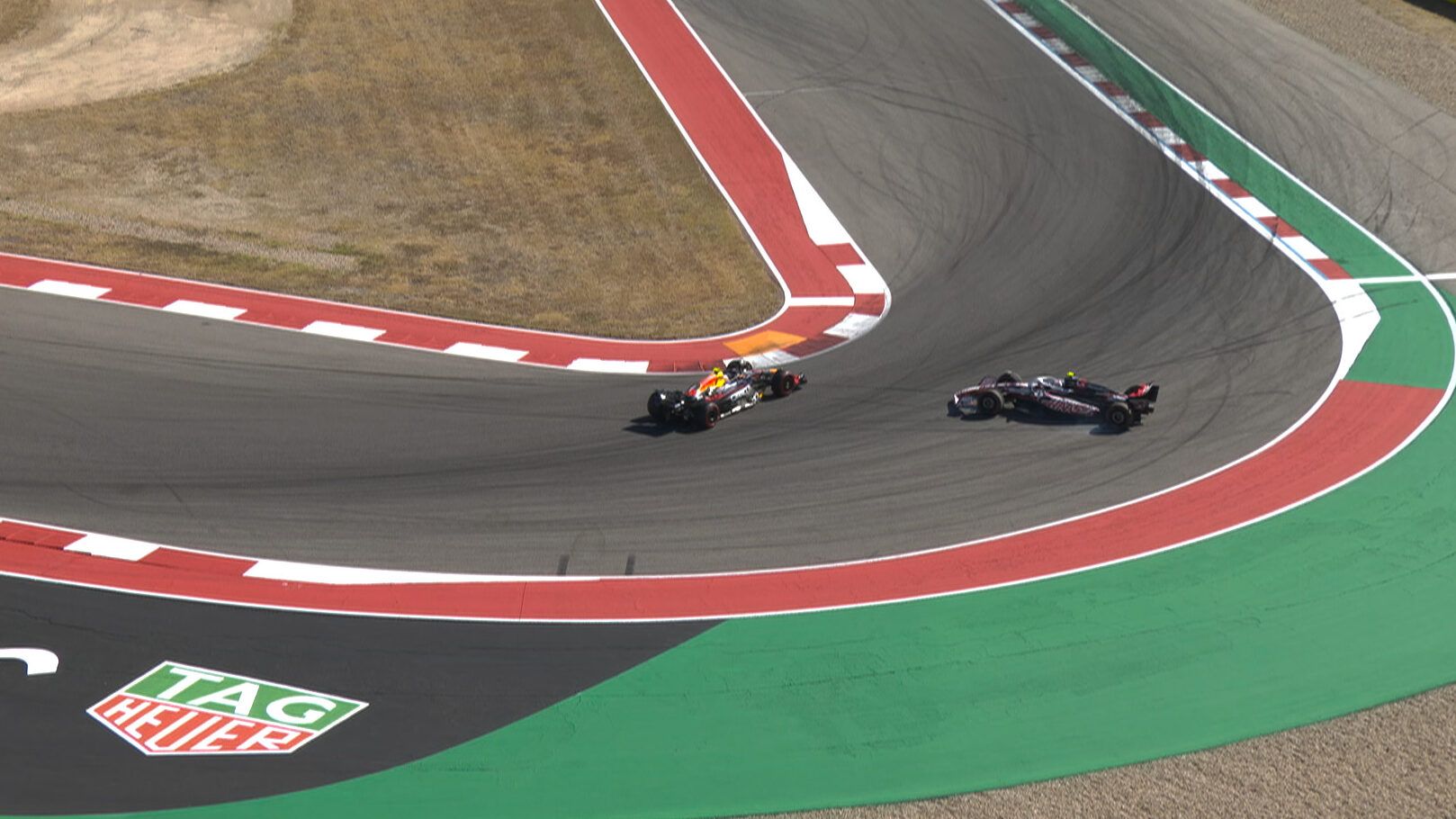 icidente tra Tsunoda e Bearman nella gara del GP di Austin