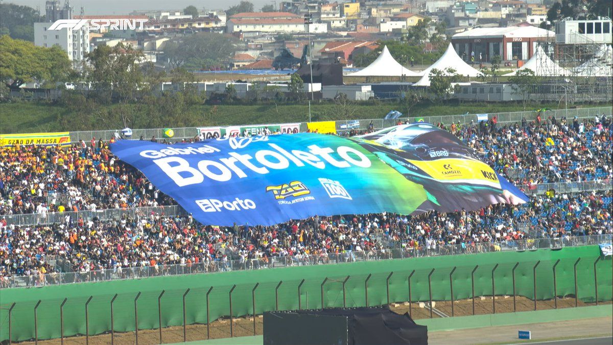 Tifo incredibile in Brasile per Gabriel Bortoleto