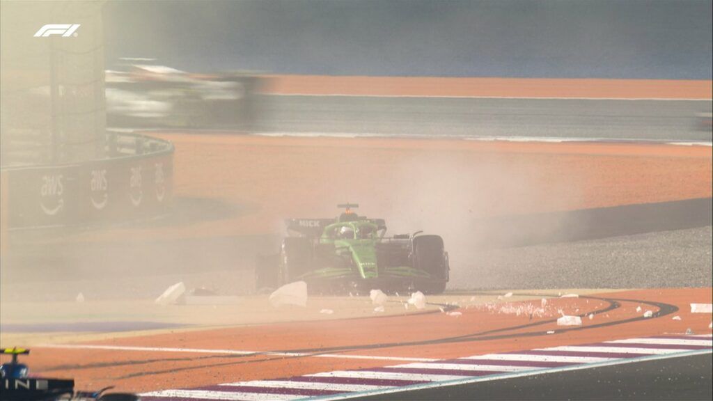 incidente tra Hulkenberg e Gasly nella gara del GP del Qatar