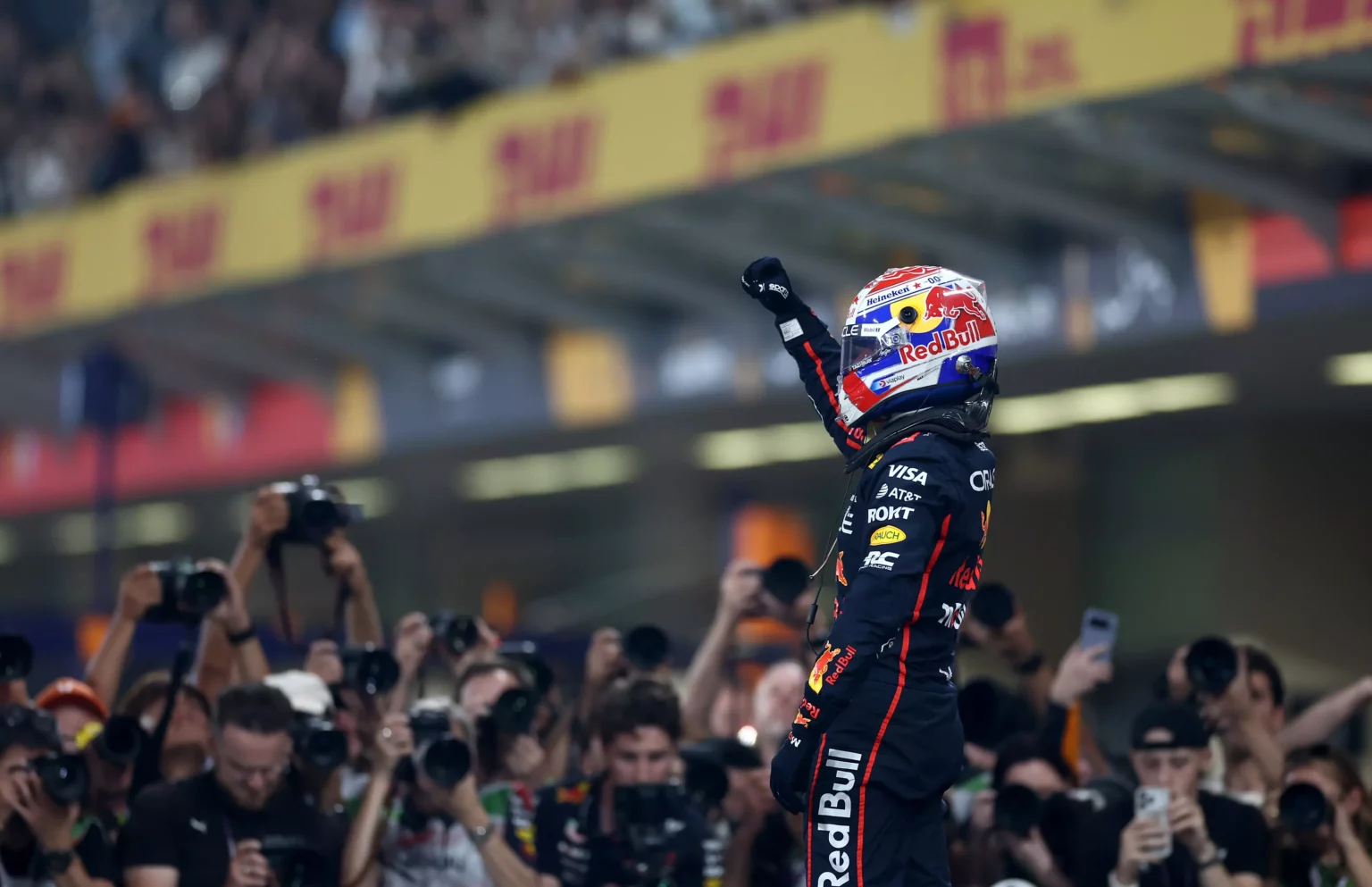 Max Verstappen, poleman delle qualifiche del GP d'Abu Dhabi